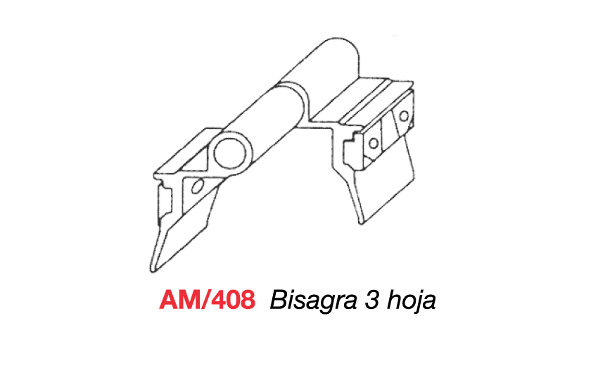 AM/408 Bisagra 3 hoja
