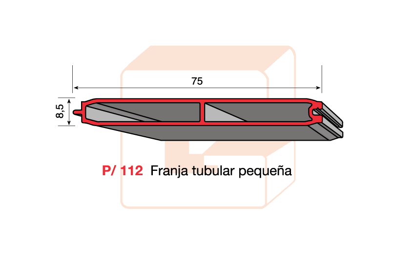 P/112 Franja tubular pequeña
