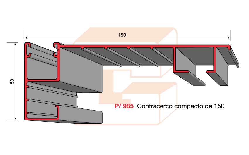 P/985 Contracero compacto de 150